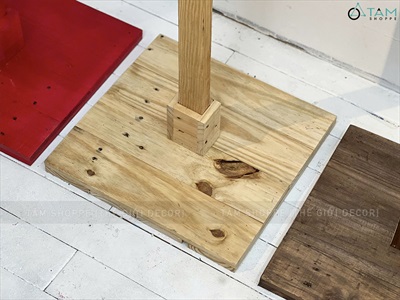 Bộ trụ gỗ kèm đế rời cao tới 2m (2 size - nhiều màu) TRUGO-01